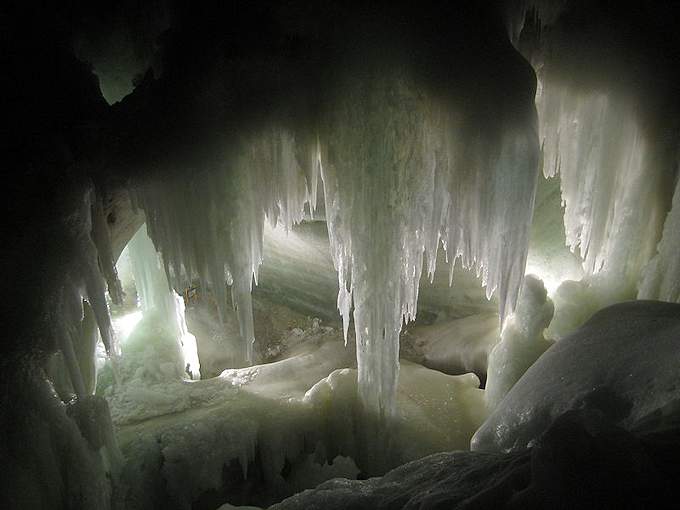 La Grotta gigante di ghiaccio