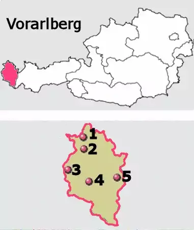 Carta stradale online del Vorarlberg