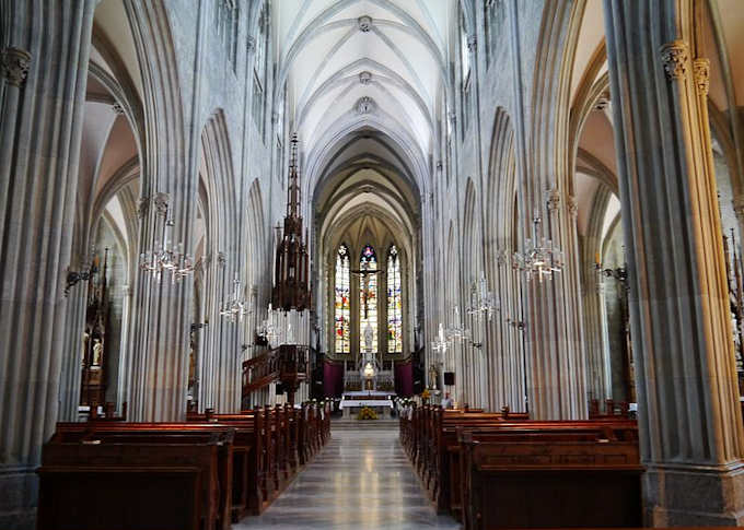 La chiesa dell'abbazia - gli interni