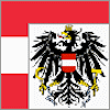 La bandiera e lo stemma dell'Austria
