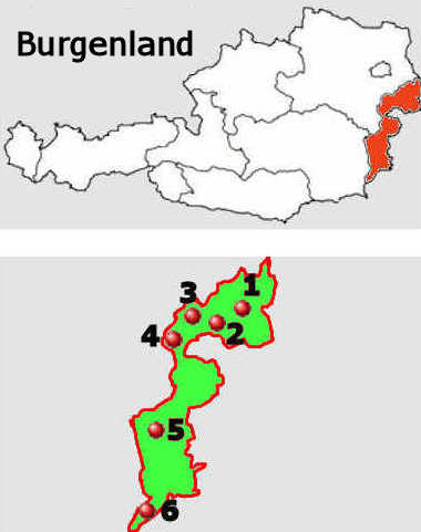 Carta stradale online del Burgenland