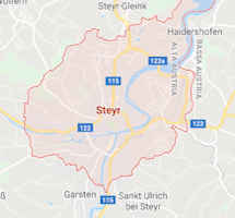 Carta stradale online di Steyr