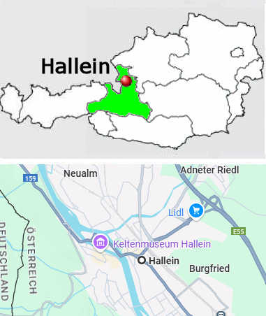 Carta stradale online di Hallein