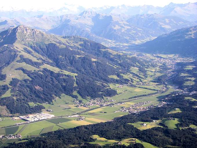 La valle in cui si trova Kitzbühel