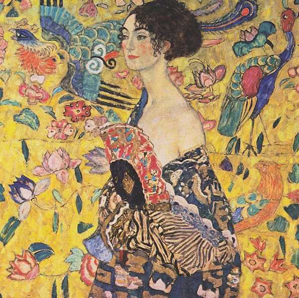 Klimt: Signora con ventaglio