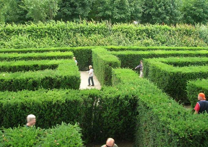 Il labirinto nel parco di Schönbrunn