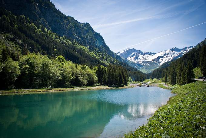 Il lago Steg vicino a Malbun