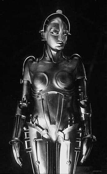 La donna-robot, una delle protagoniste del film di Fritz Lang