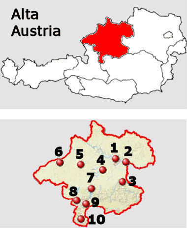 Carta stradale online dell'Alta Austria