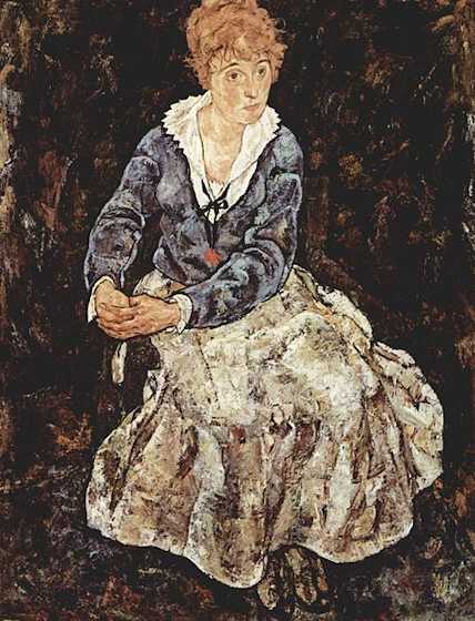 Egon Schiele: Ritratto di Edith Schiele (moglie di Egon Schiele)
