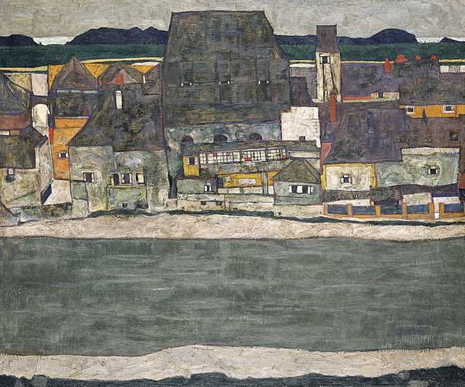 Egon Schiele: Case sul fiume