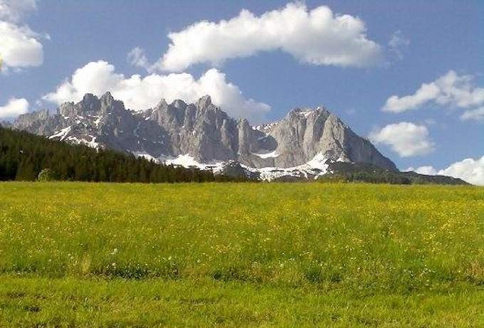 La catena montuosa "Wilder Kaiser"