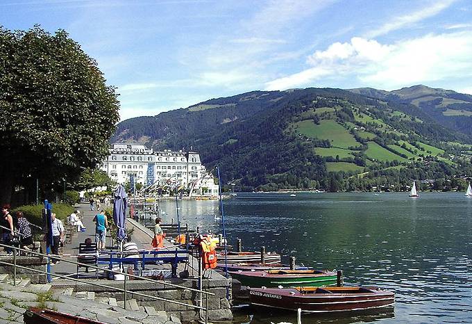 La cittadina Zell am See sul lago di Zell